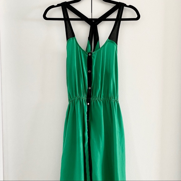 Silence + Noise Strappy Green Mini Dress - Picture 2 of 5